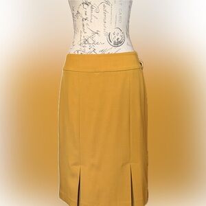 Evan Picone Mustard Pencil Skirt